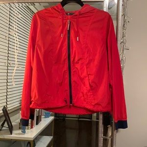 Tommy Hilfiger red windbreaker jacket